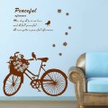 Flowers In The Basket Of The BIke Wall Sticker